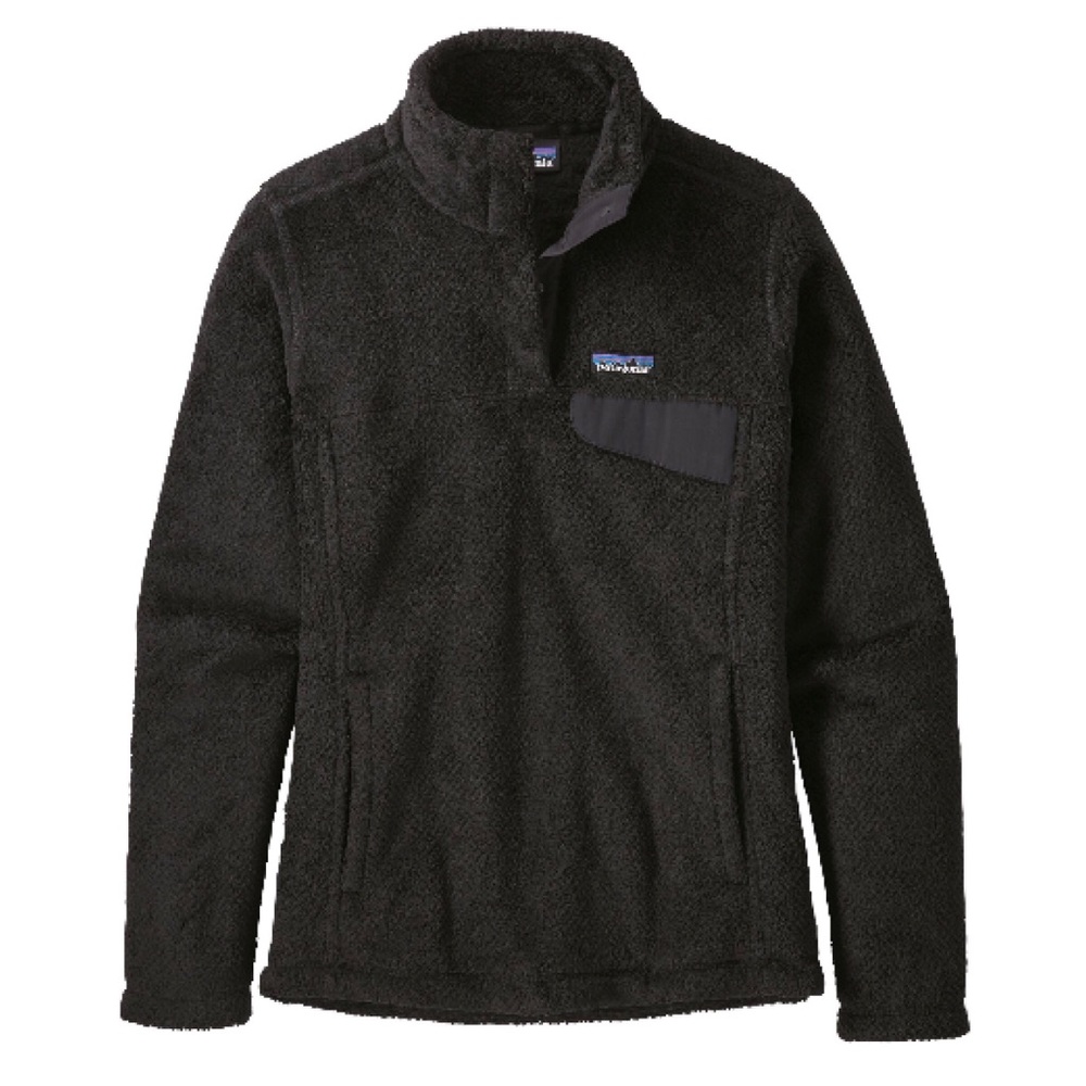 Patagonia Re-Tool Snap-T Pullover Black Fleece EUC